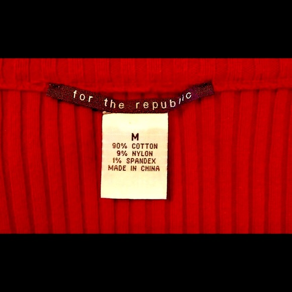 🥁FOR THE REPUBLIC🥁ZIP RIBBED CARDIGAN SWEATER❣️ - Picture 7 of 7